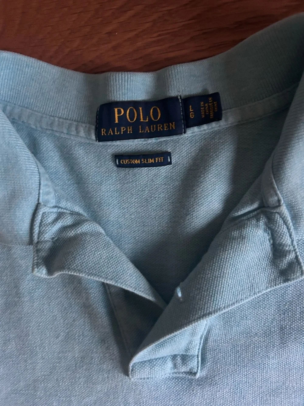 Ralph Lauren Light Blue Polo with Yellow Pony - Picture 3 of 3